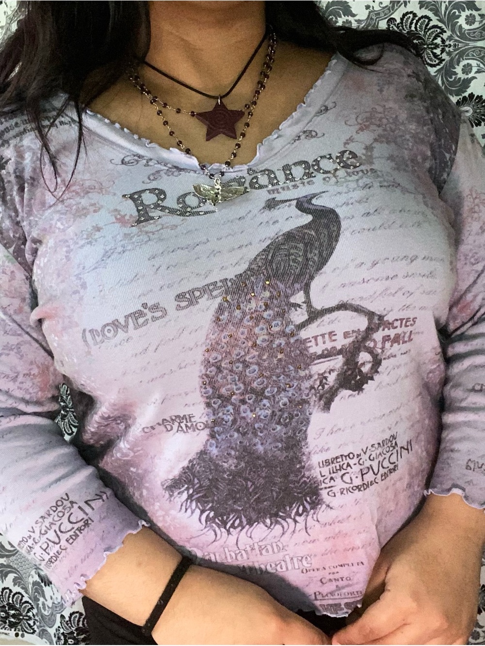 Cactus Lavender Peacock Top